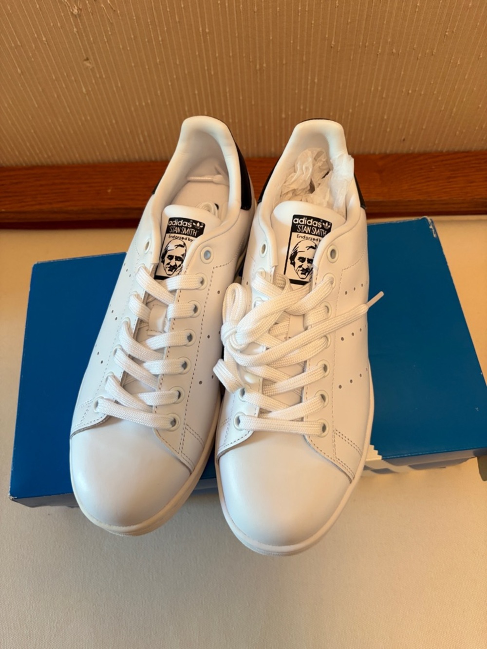 Adidas Stan Smith White and Black Sneakers